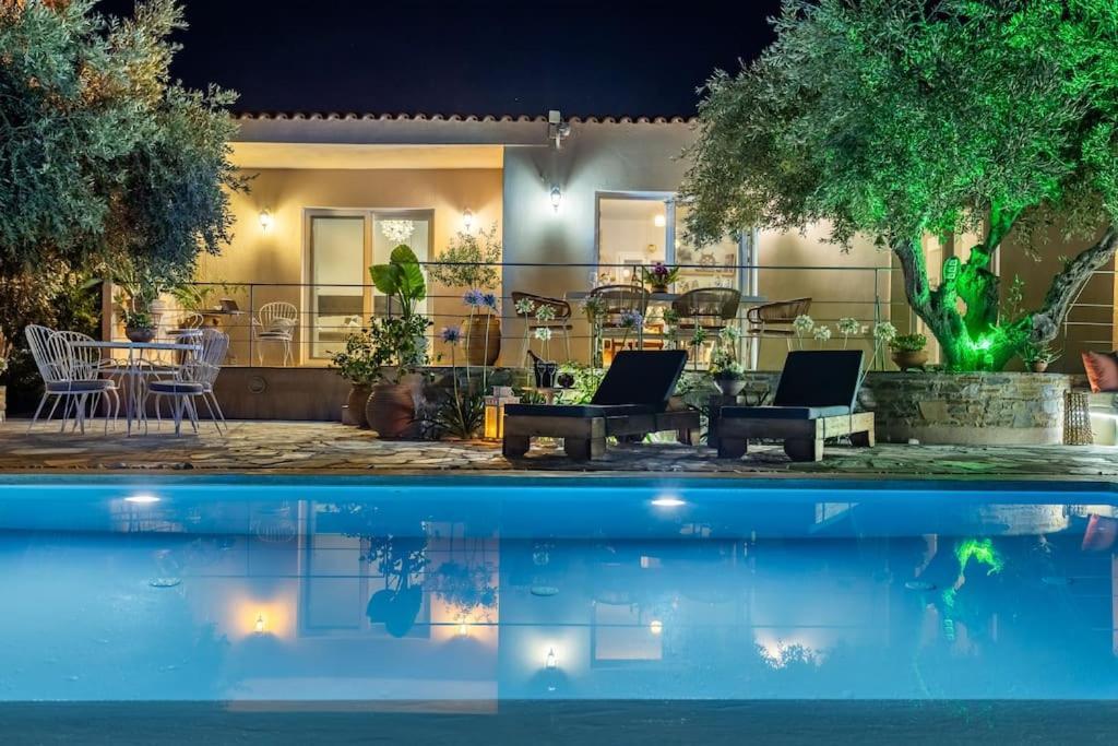 Skopelos Blue Heaven Pool Villa In Olive Grove Kültér fotó