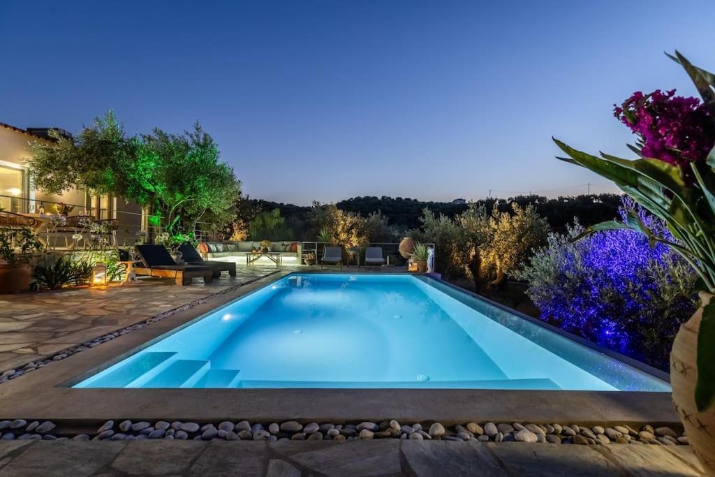 Skopelos Blue Heaven Pool Villa In Olive Grove Kültér fotó