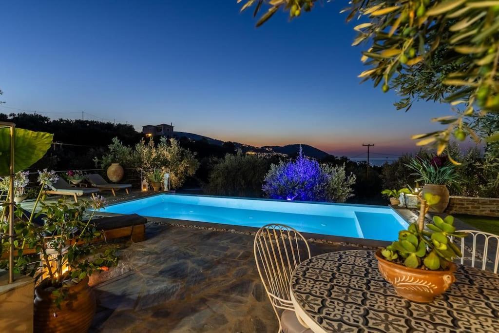 Skopelos Blue Heaven Pool Villa In Olive Grove Kültér fotó