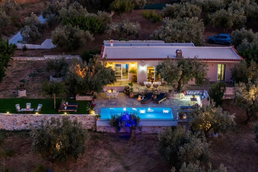 Skopelos Blue Heaven Pool Villa In Olive Grove Kültér fotó
